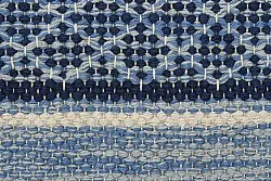 Tapis en patchwork - Visby (bleu)
