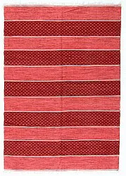 Tapis en patchwork - Visby (rouge)