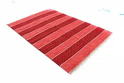 Tapis en patchwork - Visby (rouge)