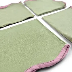 Serviettes en tissu - lot de 4 Yrsa (vert)