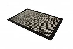 Tapis en laine - Luxor (noir/blanc)