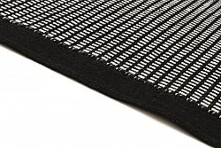 Tapis en laine - Luxor (noir/blanc)
