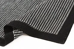 Tapis en laine - Luxor (noir/blanc)