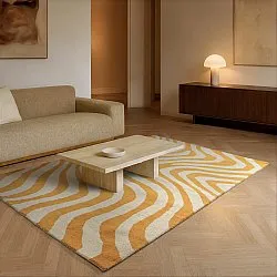 Tapis de laine - Aiz Hand Tufted Wool Premium (jaune)