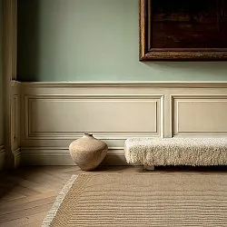 Tapis en laine - Arbil (beige/blanc)