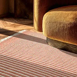 Tapis en laine - Arbil (terracotta/blanc)