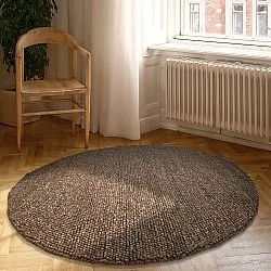 Tapis rond - Avafors Wool Bubble (marron/beige)
