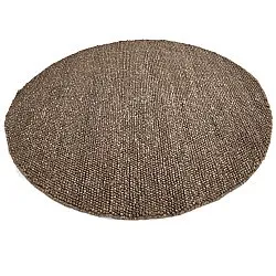 Tapis rond - Avafors Wool Bubble (marron/beige)