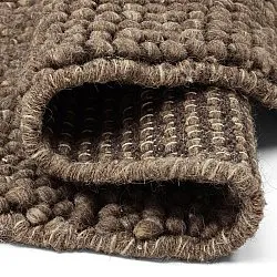 Tapis rond - Avafors Wool Bubble (marron/beige)