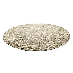 Tapis rond - Avafors Wool Bubble (gris/beige)