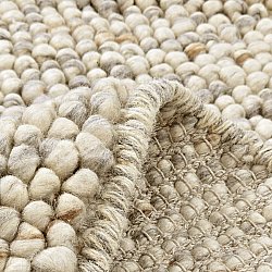 Tapis rond - Avafors Wool Bubble (gris/beige)