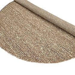 Tapis rond - Avafors Wool Bubble (marron clair/blanc)