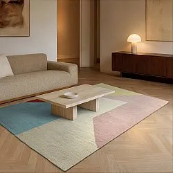Tapis de laine - Aveiro (rose/multicolore)