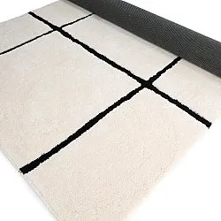 Tapis shaggy - Bitola (crème)