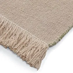 Tapis de laine - Chaves (vert/beige)