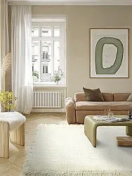 Tapis en laine - Dalita (blanc cassé)
