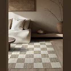 Tapis de laine - Dundee (beige/blanc)
