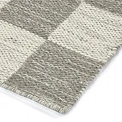 Tapis de laine - Dundee (gris/blanc)