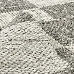 Tapis de laine - Dundee (gris/blanc)