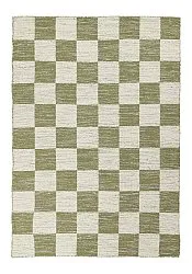 Tapis de laine - Dundee (vert/blanc)