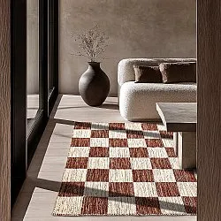 Tapis de laine - Dundee (rouge/blanc)