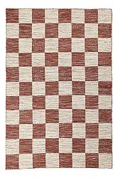 Tapis de laine - Dundee (rouge/blanc)