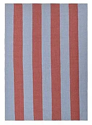 Tapis en laine - Garine (bleu/rouge)
