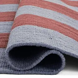 Tapis en laine - Garine (bleu/rouge)