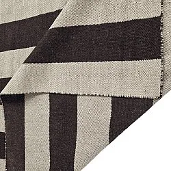 Tapis en laine - Garine (noir/beige)