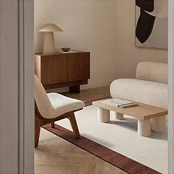 Tapis de laine - Gaya Hand Tufted Wool Premium (crème/marron)