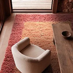 Tapis de laine - Khenifra Handknot Wool Premium (orange/rouge)