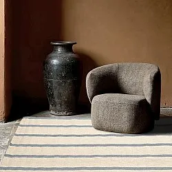 Tapis de laine - Luton (denim délavé/blanc)