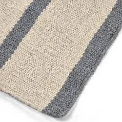 Tapis de laine - Luton (denim délavé/blanc)