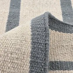 Tapis de laine - Luton (denim délavé/blanc)