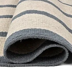 Tapis de laine - Luton (denim délavé/blanc)