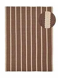 Tapis de laine - Luton (naturel/taupe foncé)