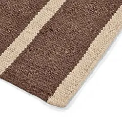 Tapis de laine - Luton (naturel/taupe foncé)