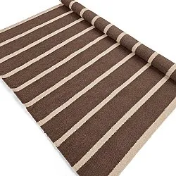 Tapis de laine - Luton (naturel/taupe foncé)