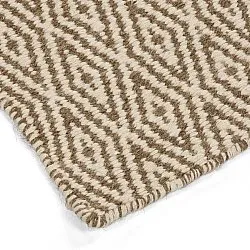 Tapis en laine - Monastir (marron/blanc)