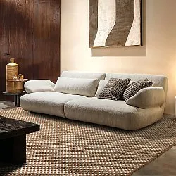 Tapis en laine - Ovelia (marron/blanc)