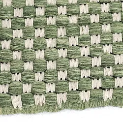 Tapis rond - Ovelia (vert/blanc)