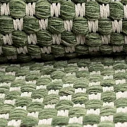 Tapis rond - Ovelia (vert/blanc)