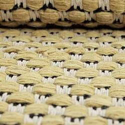 Tapis de laine - Ovelia (jaune/blanc)