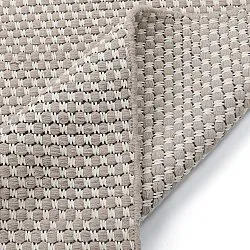 Tapis de laine - Ovelia (taupe/blanc)