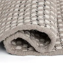 Tapis de laine - Ovelia (taupe/blanc)