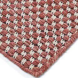 Tapis de laine - Ovelia (terre cuite/blanc)