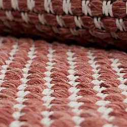 Tapis de laine - Ovelia (terre cuite/blanc)