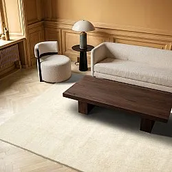 Tapis en laine - Rozel Handloom Wool Premium (crème)