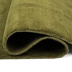 Tapis en laine - Rozel Handloom Wool Premium (vert mousse)