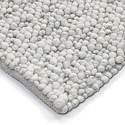 Tapis de laine - Sala Irregular Wool Bubble (gris clair mélangé)